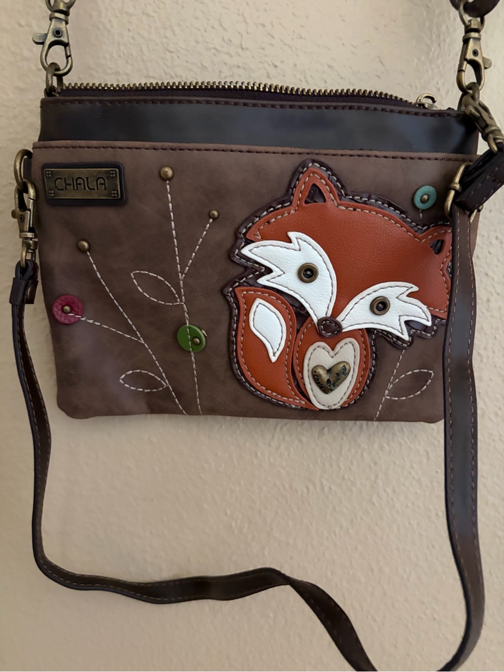 Chala Foxy Fox Woodland Women’s Crossbody Purse CUTE!!